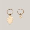 Jewelry MALAIKARAISS | Moomin® Hoop Earrings Jumping Moomin And Flower