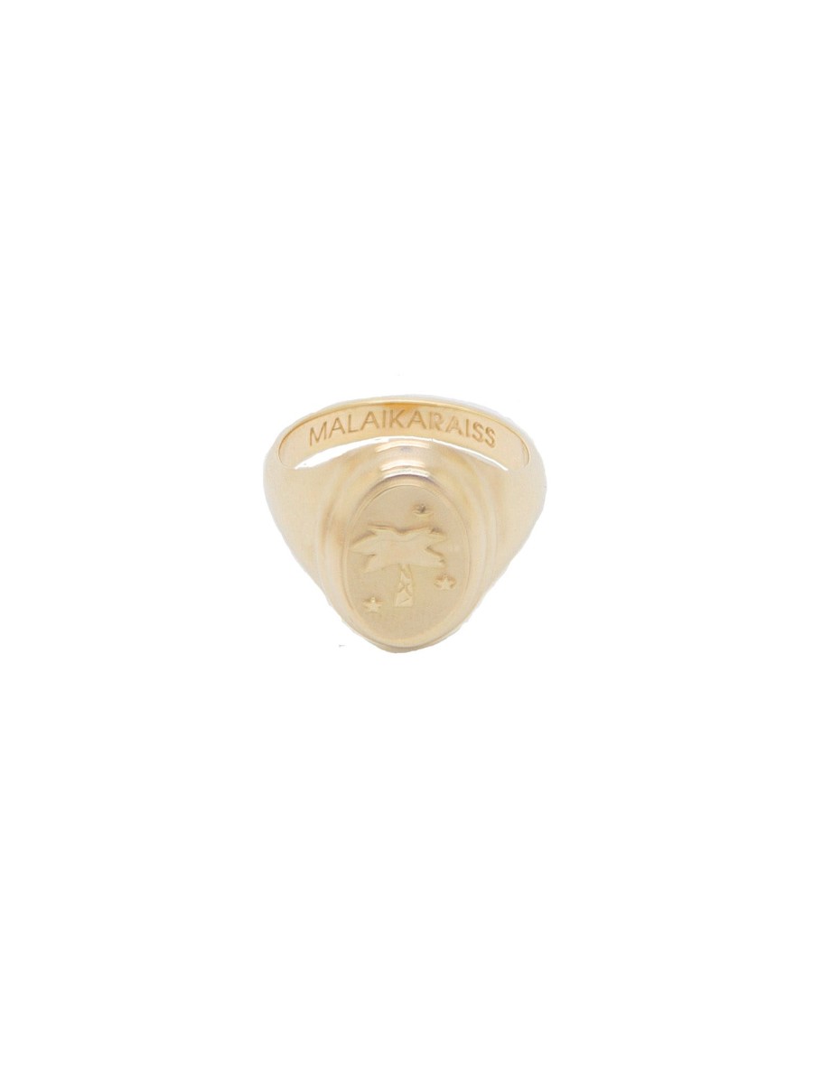 Jewelry MALAIKARAISS | Signet Ring Palm Tree