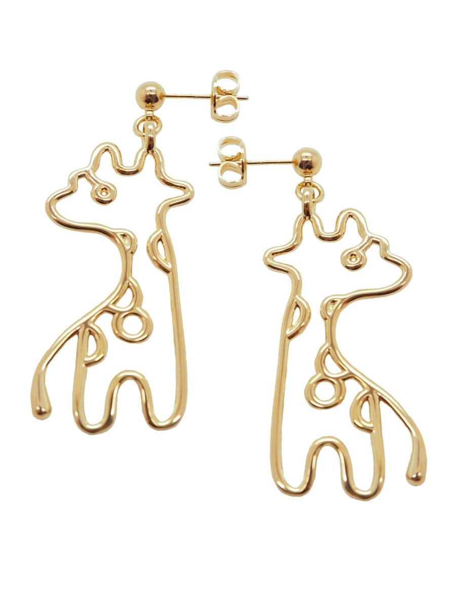 Jewelry MALAIKARAISS | Earring Giraffe 3D