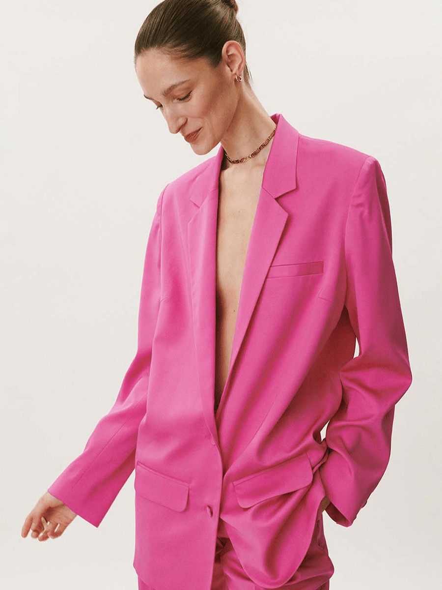 Ready To Wear MALAIKARAISS | Blazer Bouvier Power Pink