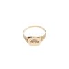 Jewelry MALAIKARAISS | Engraved Signet Ring Gold Plated