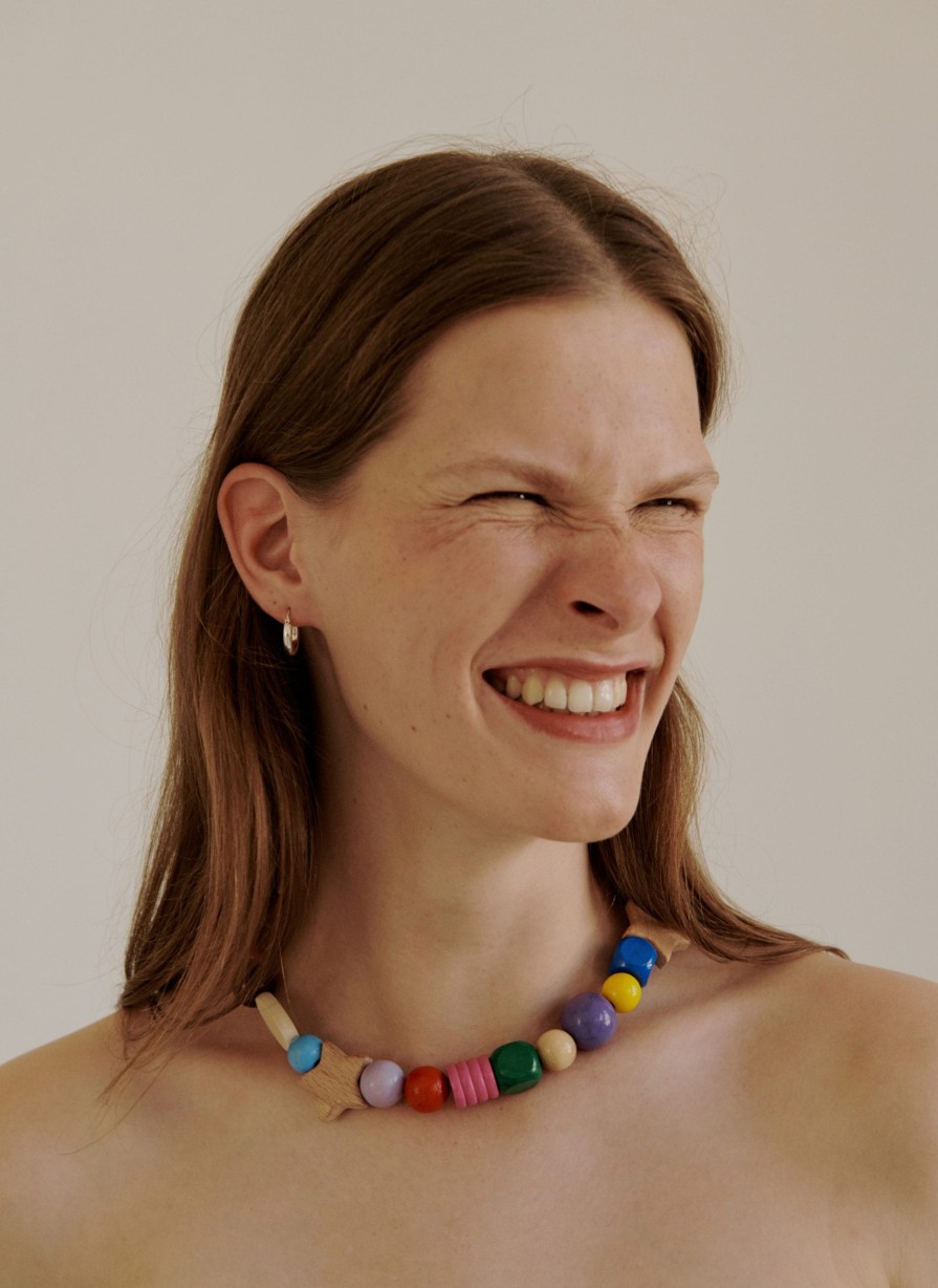 Jewelry MALAIKARAISS | Wooden Beads Necklace Multicolor