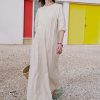 Ready To Wear MALAIKARAISS | Pleated Dress Trine Off-White