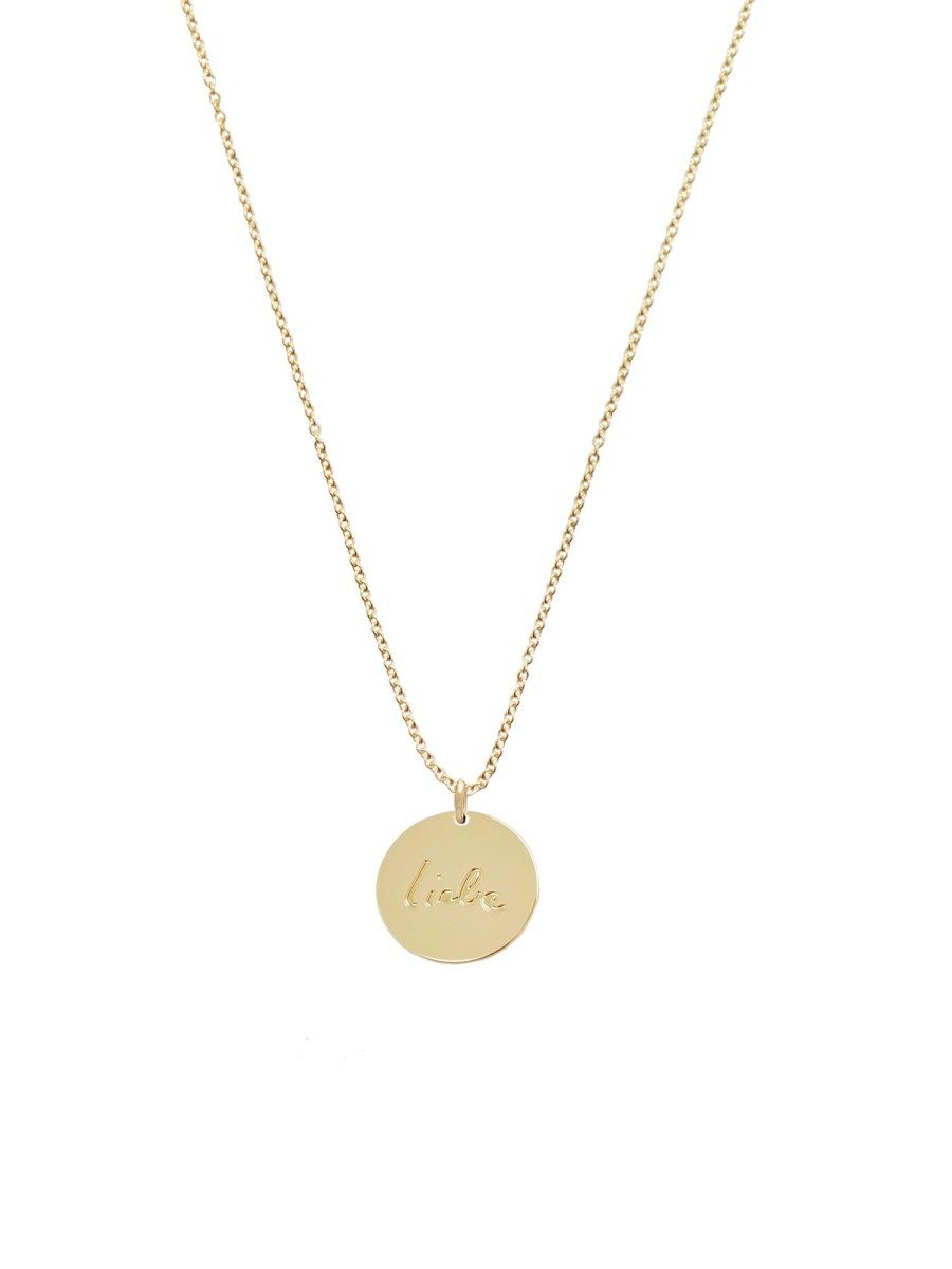 Jewelry MALAIKARAISS | Necklace Plaquette Liebe