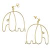 Jewelry MALAIKARAISS | Earring Elephant 3D